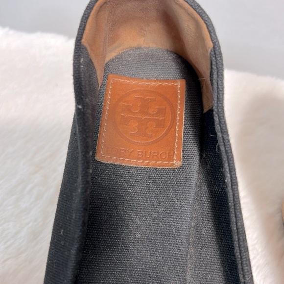Tory Burch Filipa Black Canvas Espadrille size 9 - Picture 7 of 12